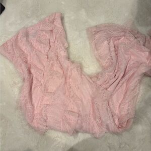 Target Strapless Pink Lace Dress